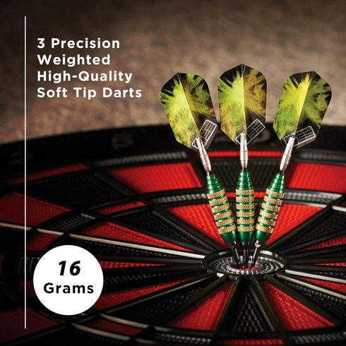 Viper Spinning Bee Soft Tip Darts - 16 Grams with Casemaster Storage/Travel Case
