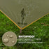 FREE SOLDIER Waterproof Portable Tarp for Outdoor Camping & Traveling (Brown)