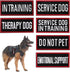 12 Pieces Removable Tactical Dog Harness Service Dog Vest Patches Do Not Pet in Training Dog Patches and Emotional Support Dog Vest Patches(3.6 x 1.6Inch)