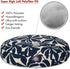 Navy Blue Plantation Small Round Indoor Outdoor Pet Dog Bed - Removable Washable Cover by Majestic Pet Products