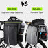 West Biking Waterproof Bike Rear Pannier Bag, 35L Large Capacity Multi-Function Bicycle Rack Carrier Bag