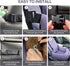 40lbs, Dog Car Seat for Small Medium Dogs Up to Detachable Washable Soft Pet Booster Travel Bed for Front & Purple Seat