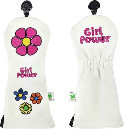 Foretra Limited Edition Girl Power Design Fairway Wood Head Cover - Tour Quality Golf Club Cover