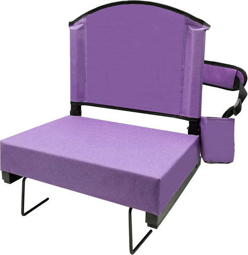 NBGYTECH Stadium Seats with Back Support Thick Cushion Bleacher Chair with Shoulder Strap