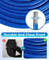 Upgraded Dog Runner for Yard, Trolley System with Elastic Cable for Large Dog