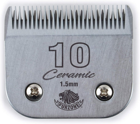 Detachable Ceramic Blade, Size 10 Blade 1/16", High-Tech Ceramic Materials, Compatible with Most Andis, Oster, Wahl A5