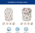 Blueberry Pet Floral Rose Print Pullover Sweatshirt for Dogs - Lightweight Spring Outfit, 10 inch Back Length in Grey