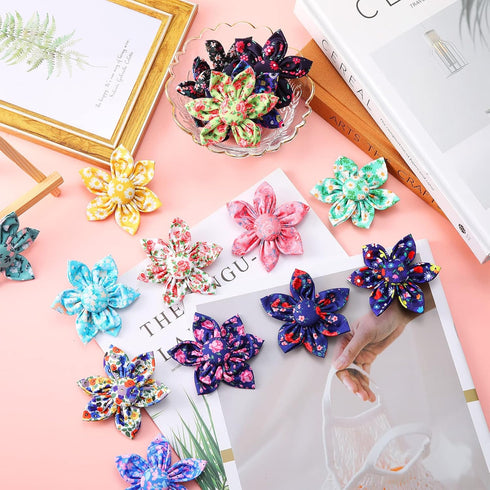 36 Pieces Dog Collar Flower, Adjustable Pet Flower Collar Attachment for Small Medium Large Dogs and Cats