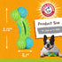 Arm & Hammer for Pets Nubbies Duality Bone Dental Dog Toy, Best Chew Toy for Moderate Chewers - Green Apple