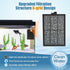 15 Pack PF-L Filter Cartridges - Replacement Aquarium Carbon Cartridge with Zeolite for Top Fin Silenstream PF20, PF30,