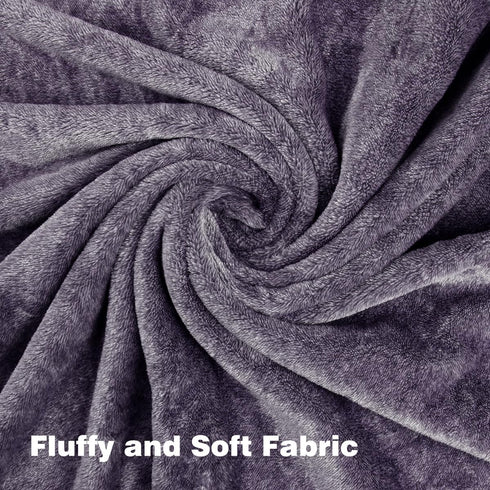 Onarway Dog Blanket Washable: 4 Packs Fluffy Soft Fleece Pet Blankets 40”x28” for Cat Puppy Dogs - Lake Green and Purple