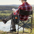 Xxerciz Beach Chair Cup Holder, Camping Chair Armrest Drink Organizer with Easily Attached Hook and Loop Strap