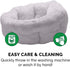 Furhaven 23" Round Self-Warming Pet Bed for Indoor Cats & Medium/Small Dogs, 100% Washable - Gray, Medium