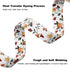 Reflective Combination Pattern Girl Dog Collar for Small Medium Large Breed Dogs, Adjustable Soft Nylon Pet Collar (M)