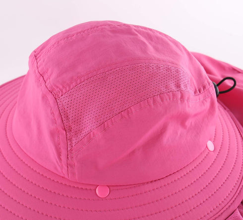 Home Prefer Boys UPF 50+ Sun Hat with Neck Flap Summer Beach Safari Hat