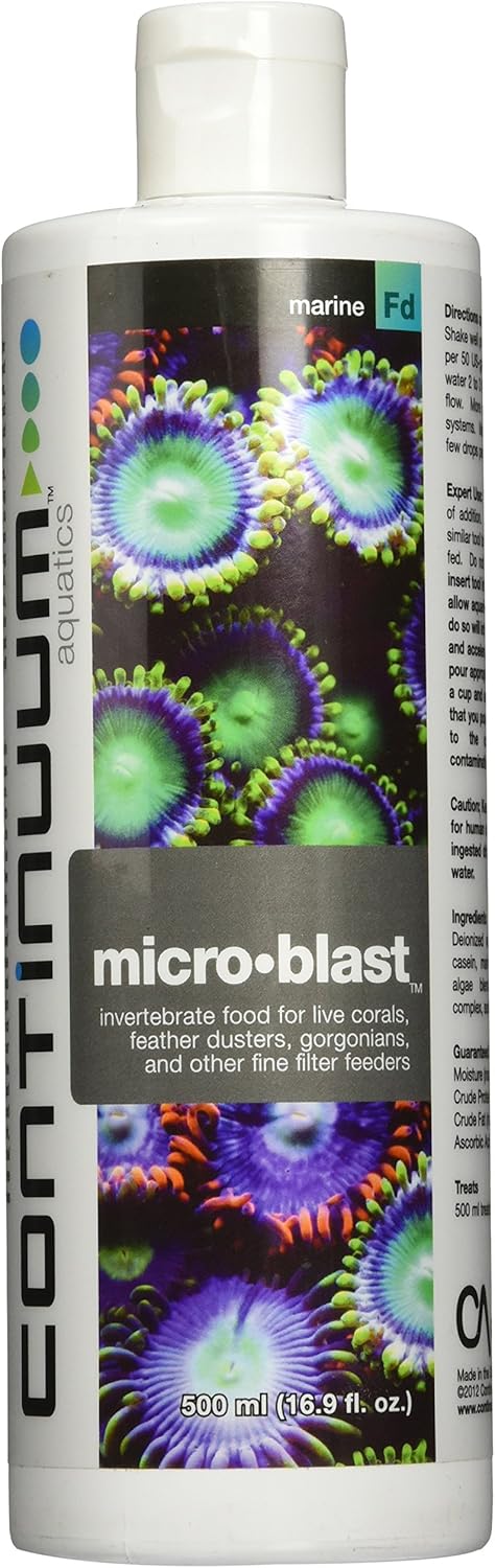 500 ml Micro-Blast - invertebrate food for live corals, Continuum Aquatics Brightwell Aquatics