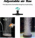 UPETTOOLS Fish Bubbler Kit for Aquarium Fish Tank, 5.1 Inch Oxygen Aerator Stone with Airline Tubing & Check Valve