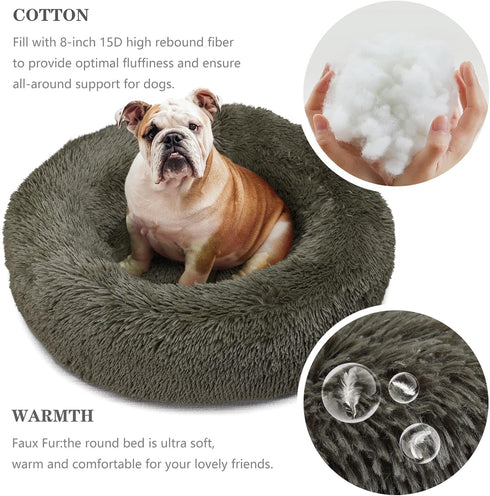 nononfish Dog Bed Mat for Medium Dogs, Army Green Orthopedic Pet Bed, 30x30x7 inches, Washable
