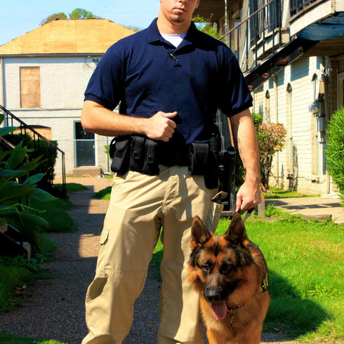 Odoland Tactical Modular Equipment System Duty Belt Set for Law Enforcement, Colt 1911 Holster, Flashlight Holster