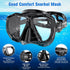 HiiPeak Snorkeling Gear for Adults, Dry Snorkel Set with Panoramic Wide View Diving Scuba Mask and Nose Cover