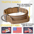 ADITYNA Heavy Duty Dog Collar with Handle, Thick Reflective Tactical Collar for Large Dogs, Soft Neoprene Padded
