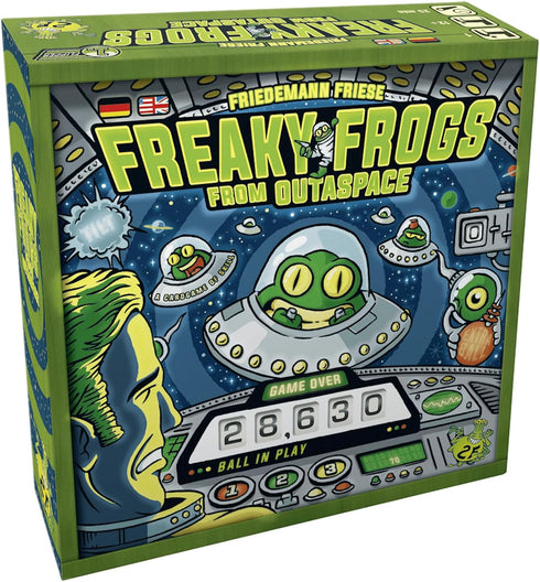 Freaky Frogs from Outaspace - Pinball Session Card Game for 1 Player by Rio Grande Games