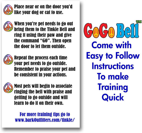 REGIROCK Dog Doorbell - Premium Quality Training Potty, Great Dog Bells Door Bell, Dog Puppy Bells for Potty Training