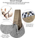 CUBY Dog and Cat Sling Carrier, Hands-Free Reversible Pet Papoose Bag for Puppy, Small Dogs Cats (Khaki, Unadjustable
