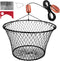 QualyQualy 30" Crab Ring Trap, Heavy Duty Crab Nets 4.4/9.5lb, Crab Net
