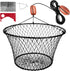 QualyQualy 30" Crab Ring Trap, Heavy Duty Crab Nets 4.4/9.5lb, Crab Net