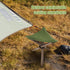 36.5cm Backpacking Mini Folding Camping Stool Cloth, Portable Waterproof Camp Chair Canvas for Lightweight Durable Wear