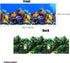 Lainrrew Aquarium Background Poster HD, Dual-Sided Water Plants & Fish Tank Landscape, 16"x40", Vivid Marine Life, Waterproof Scenery, Easy to Install, Durable Tank Decor (Type 4)