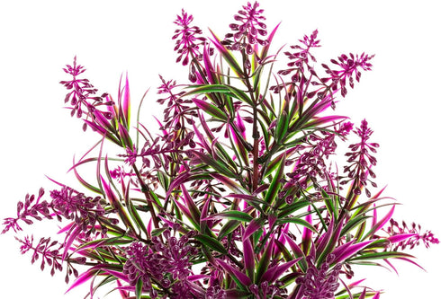 CNZ Aquarium Decor, Artificial Plastic Plant Green/Purple, 11.8-inch Fish Tank Decoration Ornament