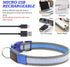 YFbrite Full Adjustable LED Dog Collar, Reflective Light Up Collar for All Dogs Safety (Medium, Blue-2)