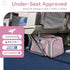 17.510.510.5 3-Way 12 lb Airline Approved Cat Carrier in, Escape-Proof Design with Locking Zippers & Safety Leash