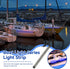 2Pack Boat Interior Lights, Waterproof Navigation Lights Marine LED Lights with Adhesive LED Strip Lights for Night