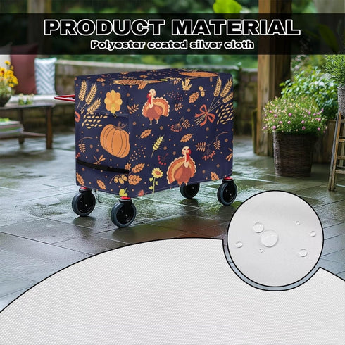 Sarogrorin 80-100 Cooler Covers Heavy Duty Waterproof Insulated Ice Chest Covers Fits for Most Quart Rolling Cooler
