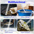 Fukaisu 12pcs Fish Tank Cleaner Kit, Multi-Functional Aquarium Tank Vacuum Gravel Cleaning Tool Kit with Magnetic Glass