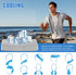 NUOYEE 4 Pack (Multicolor-03) Cooling Towel for Neck and Face,Ice Towel for Hiking Camping Riding Tennis Yoga Fitness