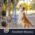 CHEODIN 6 Pcs Dog Balls Tennis Ball for Aggressive Chewers Indestructible Dog Teething Chew Toys for Large Medium Small