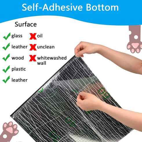 Cat Scratching Mat 118"x16", Trimmable Self-Adhesive Carpet Mat, Large DIY Cat Scratch Mat Roll