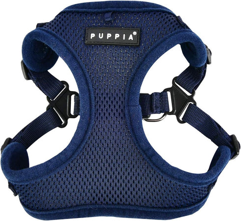 Puppia Dog Harness Comfort Mesh Step-in No Pull No Choke for Small & Medium Dogs - Navy - XL