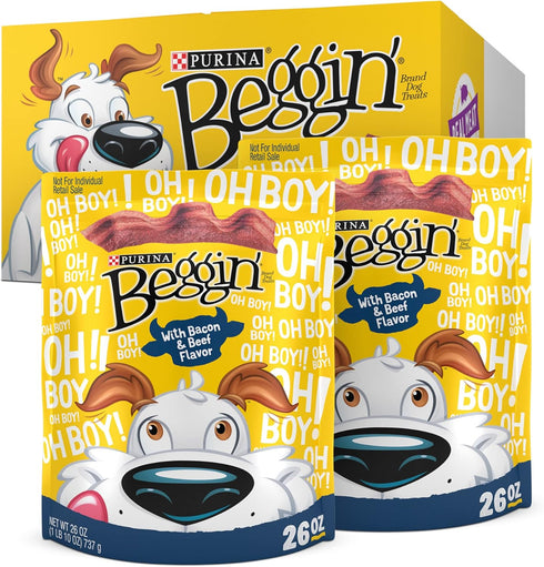 Purina Beggin' Strips With Real Meat Dog Treats With Bacon and Beef