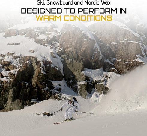 ZUMWax Iron-On Ski/Snowboard/Nordic CERAMIC Wax, 140g, WARM Temp, Eco-Friendly, Made in the USA