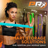 PRx Performance Wall-Mounted Gym Rack Organizer, Heavy-Duty Fitness Equipment Storage for Resistance Bands