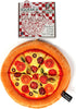 Bow Wow Pet Pizza Dog Toy, Squeaky Plush One Piece Teeth Teasing Toy