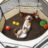 42.9" PETSFIT Dog Playpen Mat Waterproof Washable Double-Sided Foldable Dia Thick Octagon Absorbent Leak-Proof Reusable