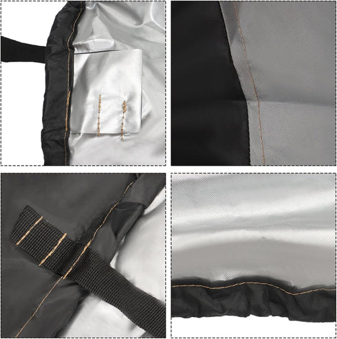 WFLNHB TOP Cover Replacement for Trailerable PWC Watercraft Jet Ski, Super Heavy-Duty, 126-135 (3 Seater)