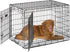 MidWest Homes for Pets Quiet Time Reversible Crate Pan Cover 36' in Mushroom Diamond/Fleece