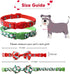 Christmas Dog Collar with Bow Tie, 2 Pack Holiday Santa and Snowman Collars for Small Medium Large Dogs